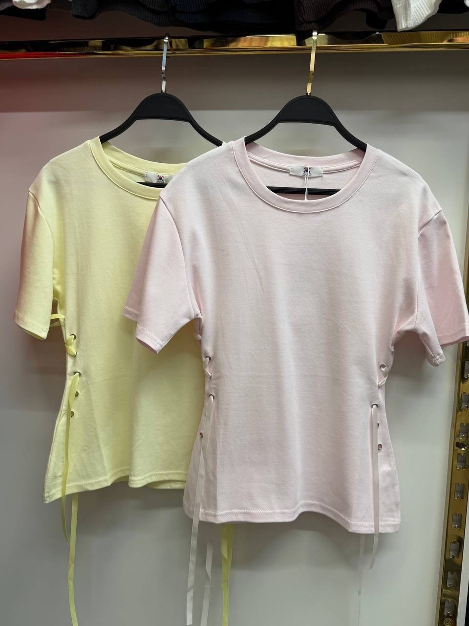 женская футболка,футболки и топы,женские топы,футболка со шнурками,футболка на шнуровке