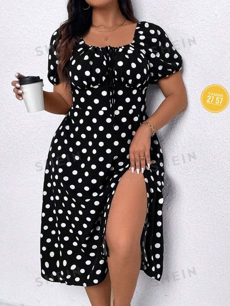 платье женское в горошек,женское платье в горох,платье туника,женские платья больших размеров,платья