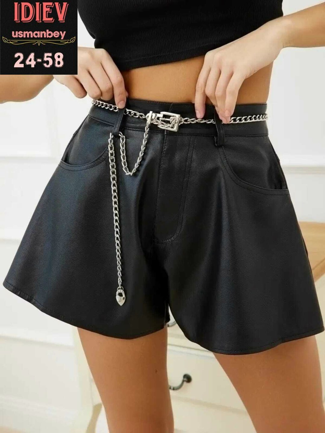 шорты кожаные,шорты юбка кожаная,шорты из экокожа,женские шорты,шорты женские из экокожи