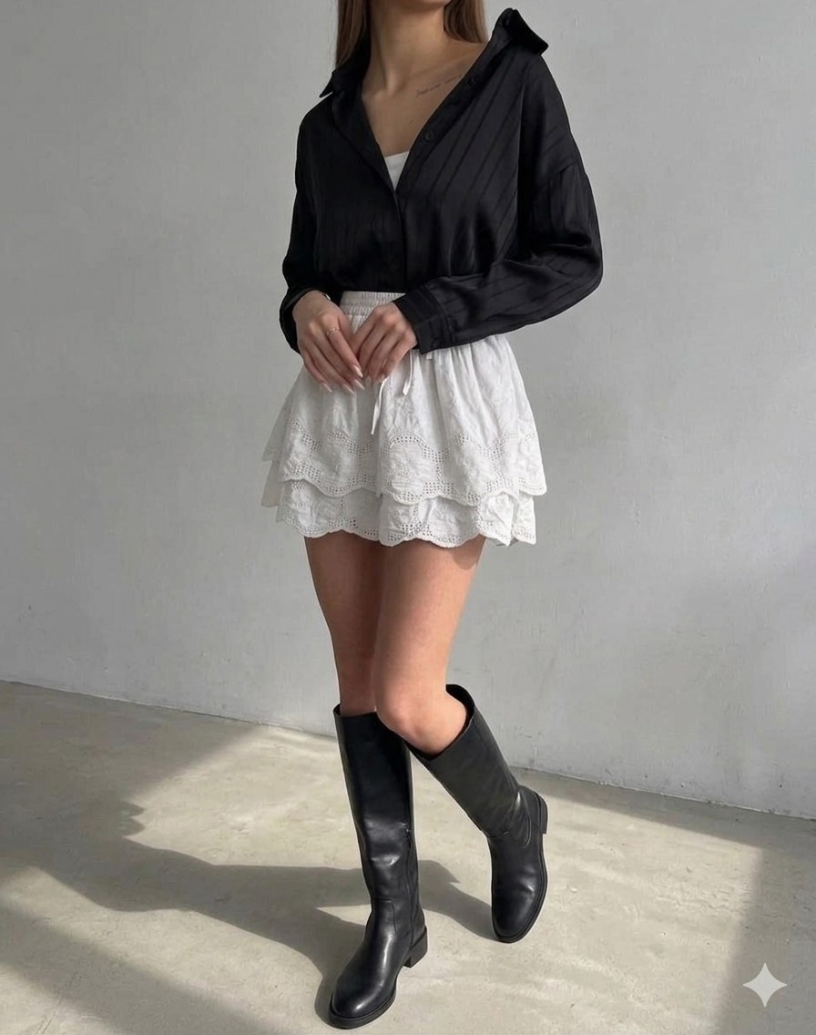 юбка с оборками,юбка с рюшами,короткая юбка в рубчик с рюшами,юбка,кружевная юбка