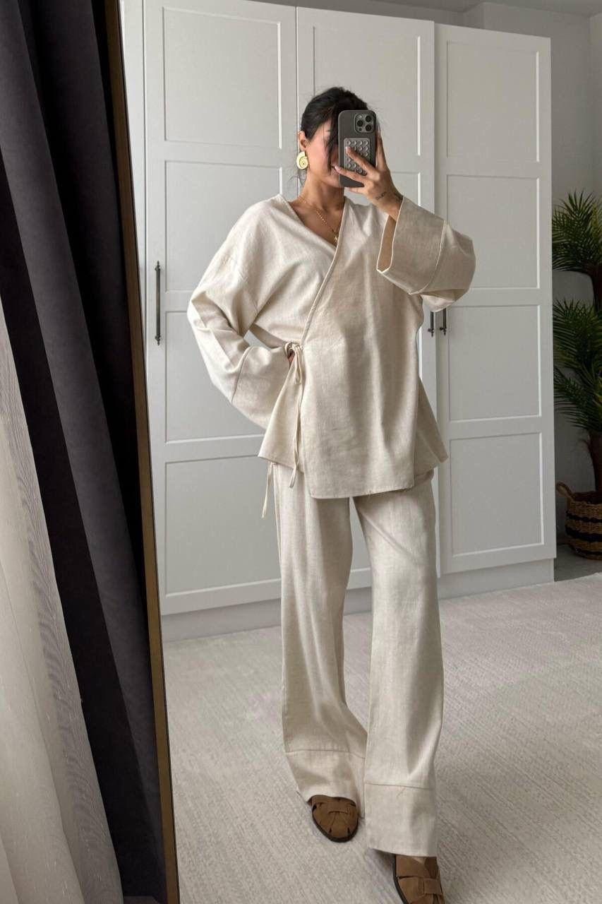 льняной брючный костюм,костюм льняной женский,костюм женский лен,костюм лен,костюм льняной