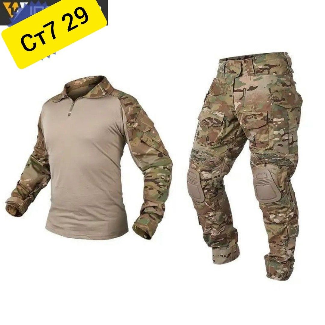 тактический костюм с наколенниками и налокотниками,тактический боевой костюм,тактические костюмы,камуфляжный тактический костюм,тактическая форма