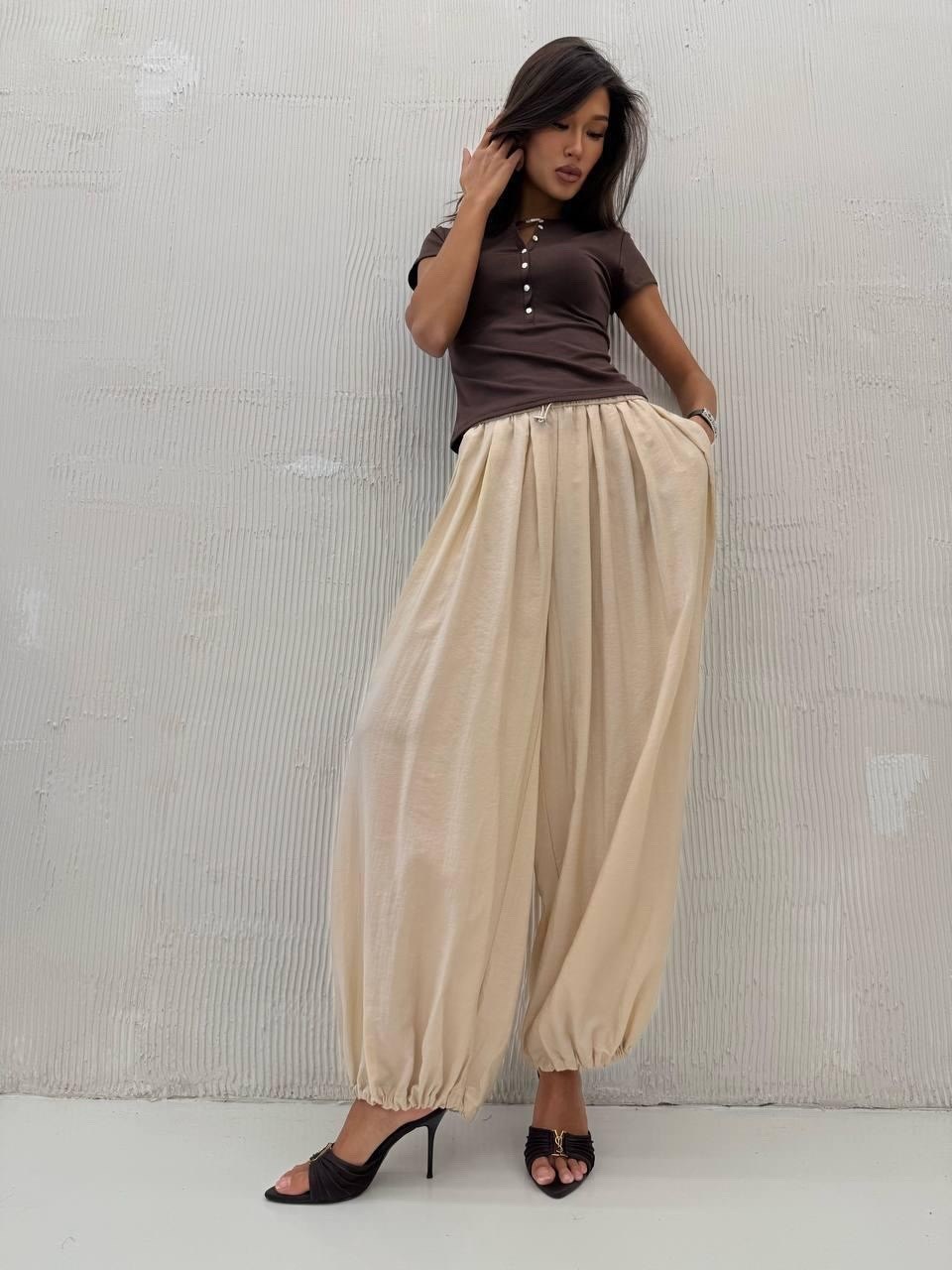 широкие брюки,шелковые брюки палаццо,широкие брюки "палаццо" с карманами нежно-розового цвета,летние брюки,широкие брюки женские