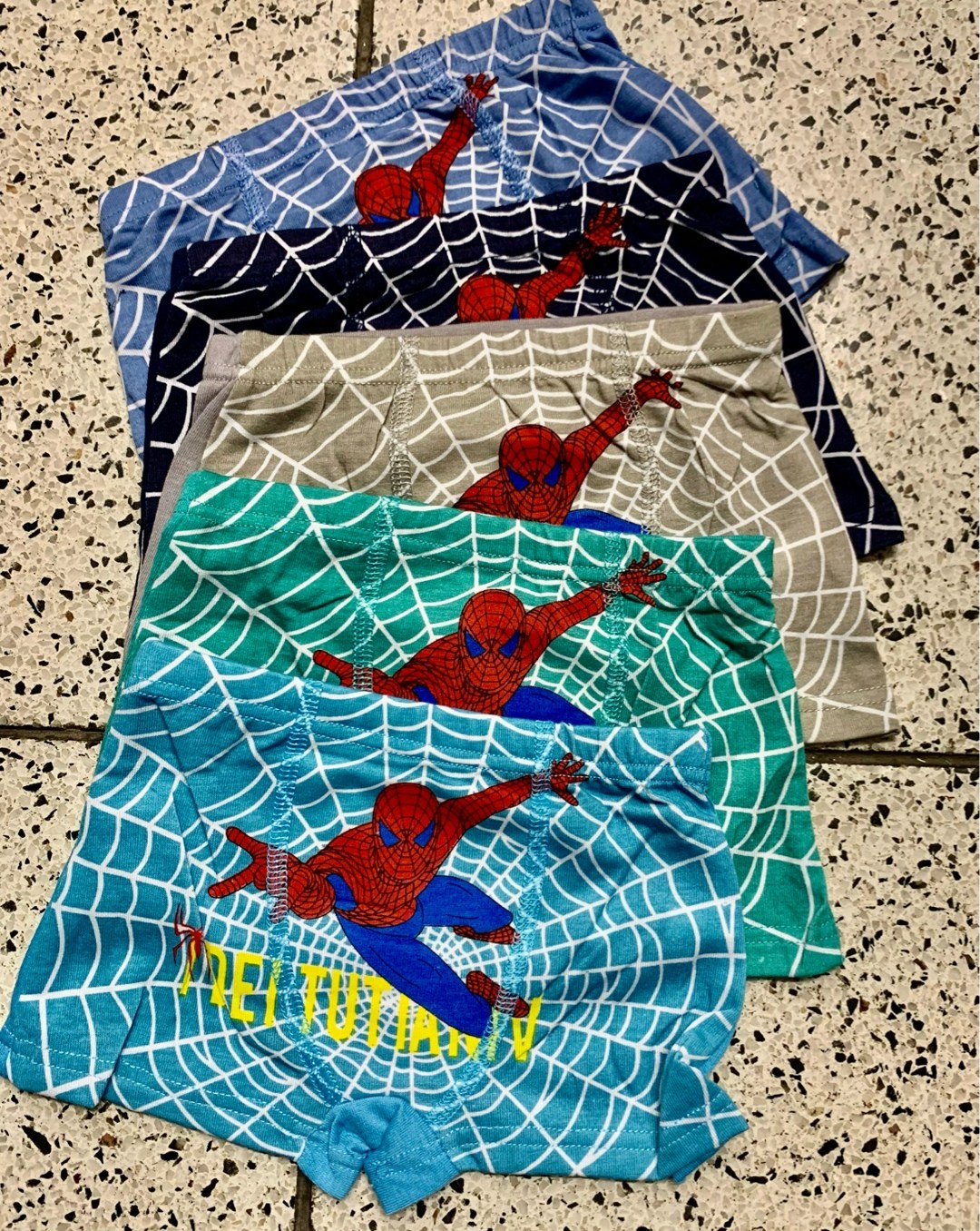 детские трусы для мальчиков,плавки для мальчиков с принтом "человек-паук",трусы для мальчика 5 шт,трусы детские для мальчика набор,человек паук для мальчиков