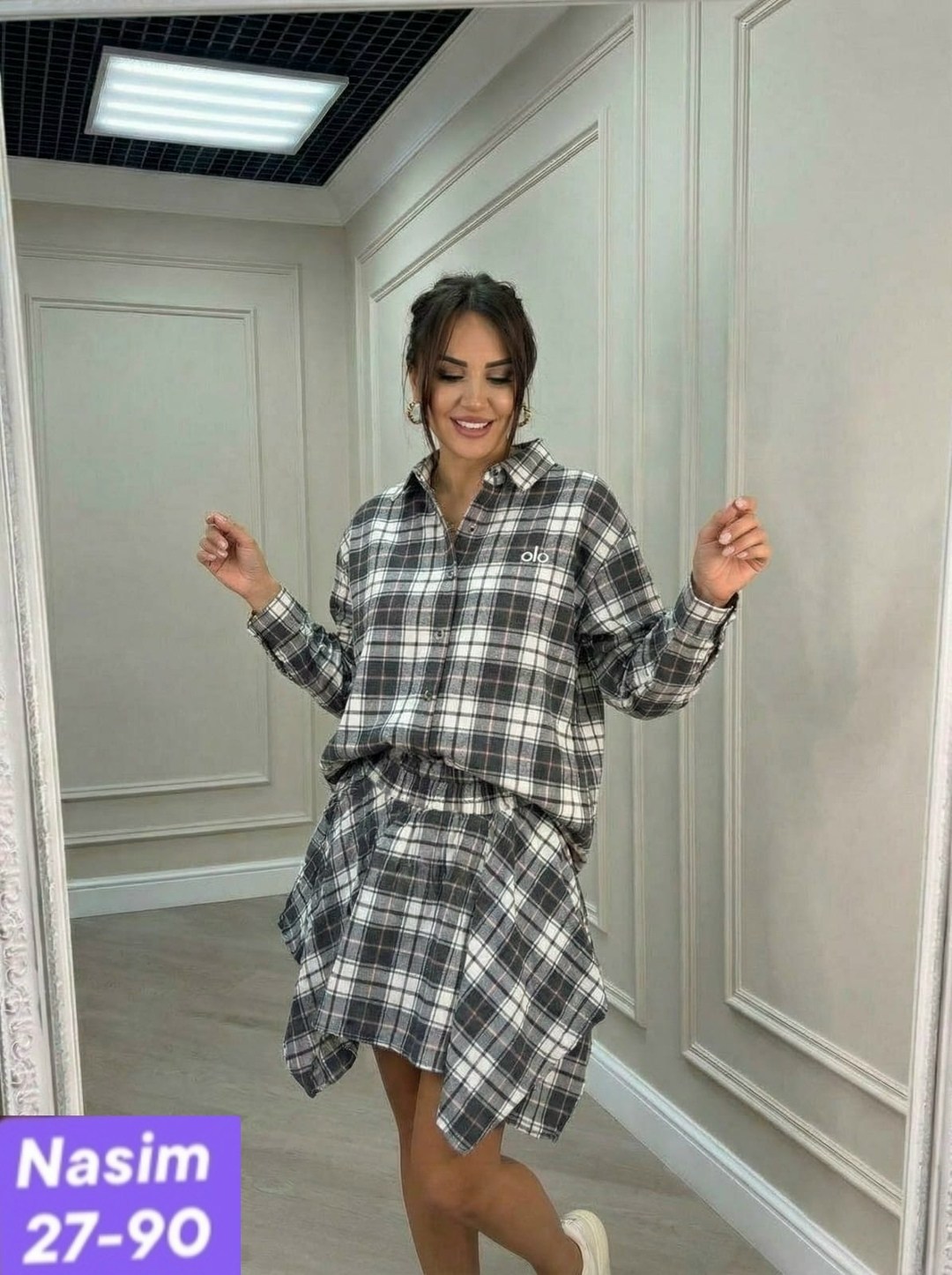 костюм с юбкой и рубашкой,костюм с юбкой в клетку,костюм женский с юбкой,костюм в клетку,женский костюм