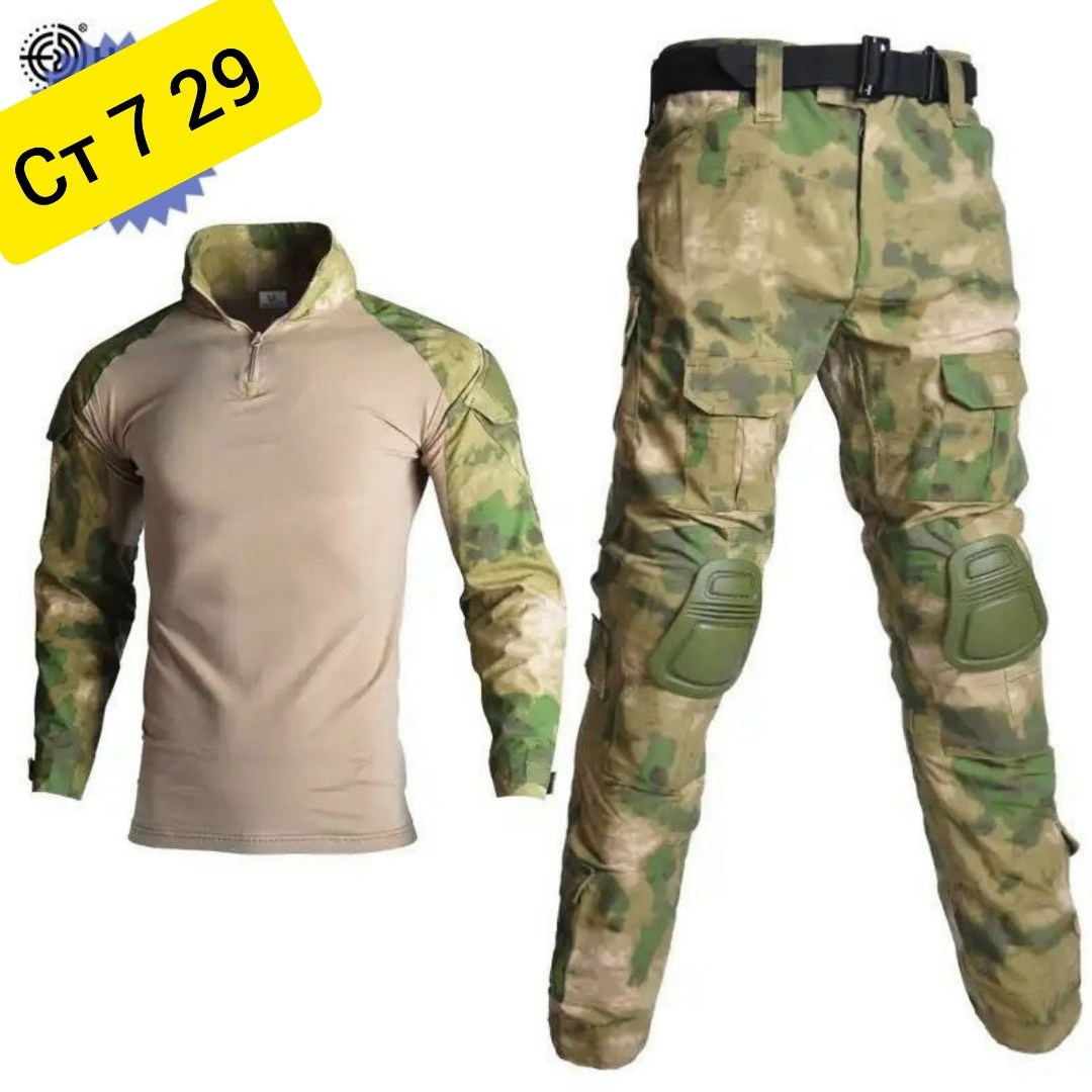тактический костюм с наколенниками и налокотниками,тактический боевой костюм,тактические костюмы,камуфляжный тактический костюм,тактическая форма