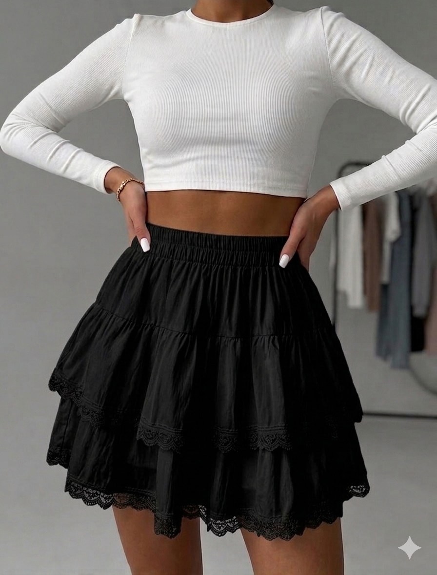 короткая белая юбка,юбка,юбка белая,юбка с оборками,юбка белая мини