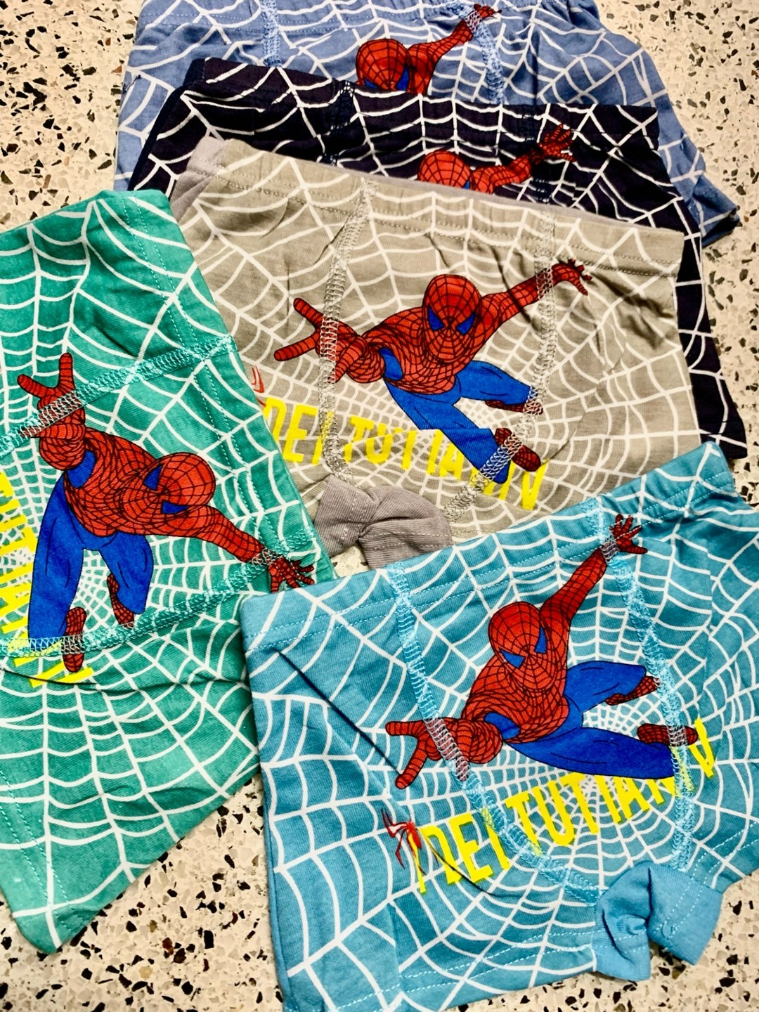 детские трусы для мальчиков,плавки для мальчиков с принтом "человек-паук",трусы для мальчика 5 шт,трусы детские для мальчика набор,человек паук для мальчиков
