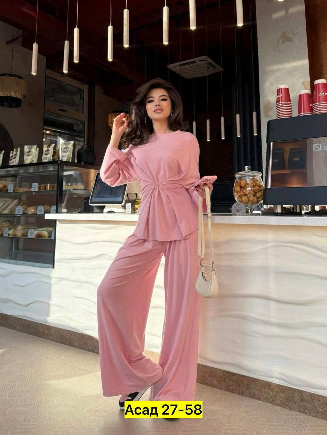 женский трикотажный костюм с кофтой и брюками палаццо,костюм женский с брюками,мусульманская одежда,женские костюмы