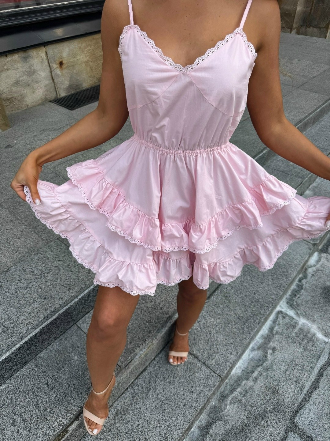 платье летнее,розовое платье,нарядное платье,модное платье,платье с рюшами