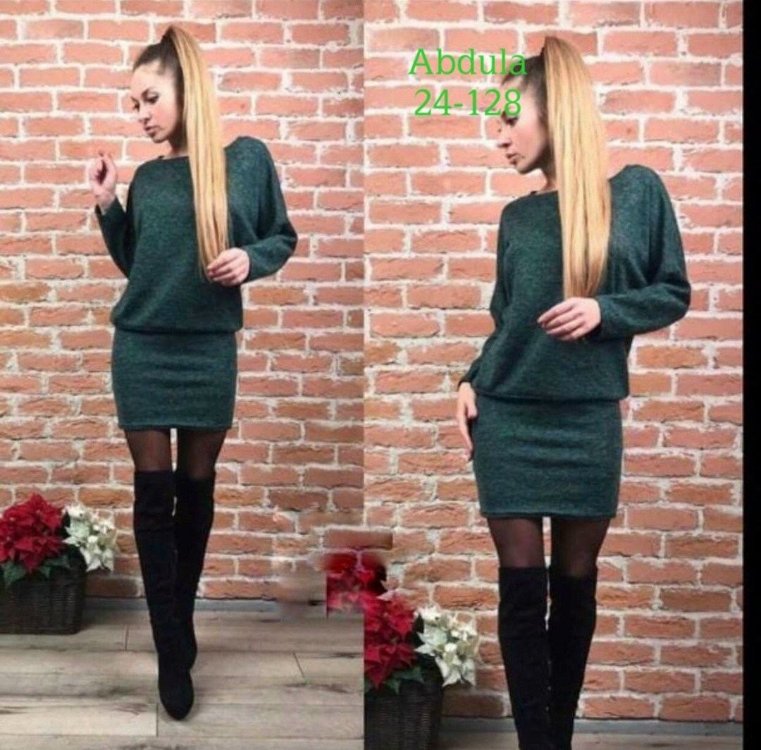 платье трикотажное женское,платье трикотажная,платье женской,платье туника,теплый костюм юбка с кофтой