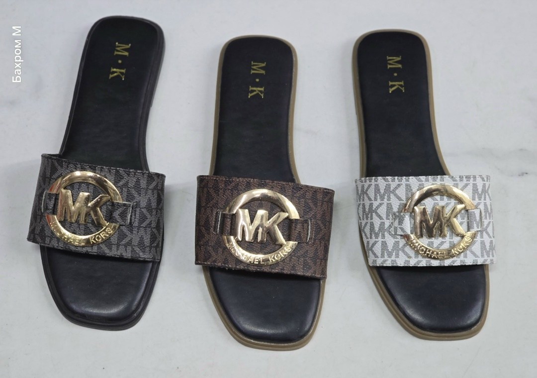 шлепанцы женские,,шлепки женские,шлепки майкл корс,тапочки модные