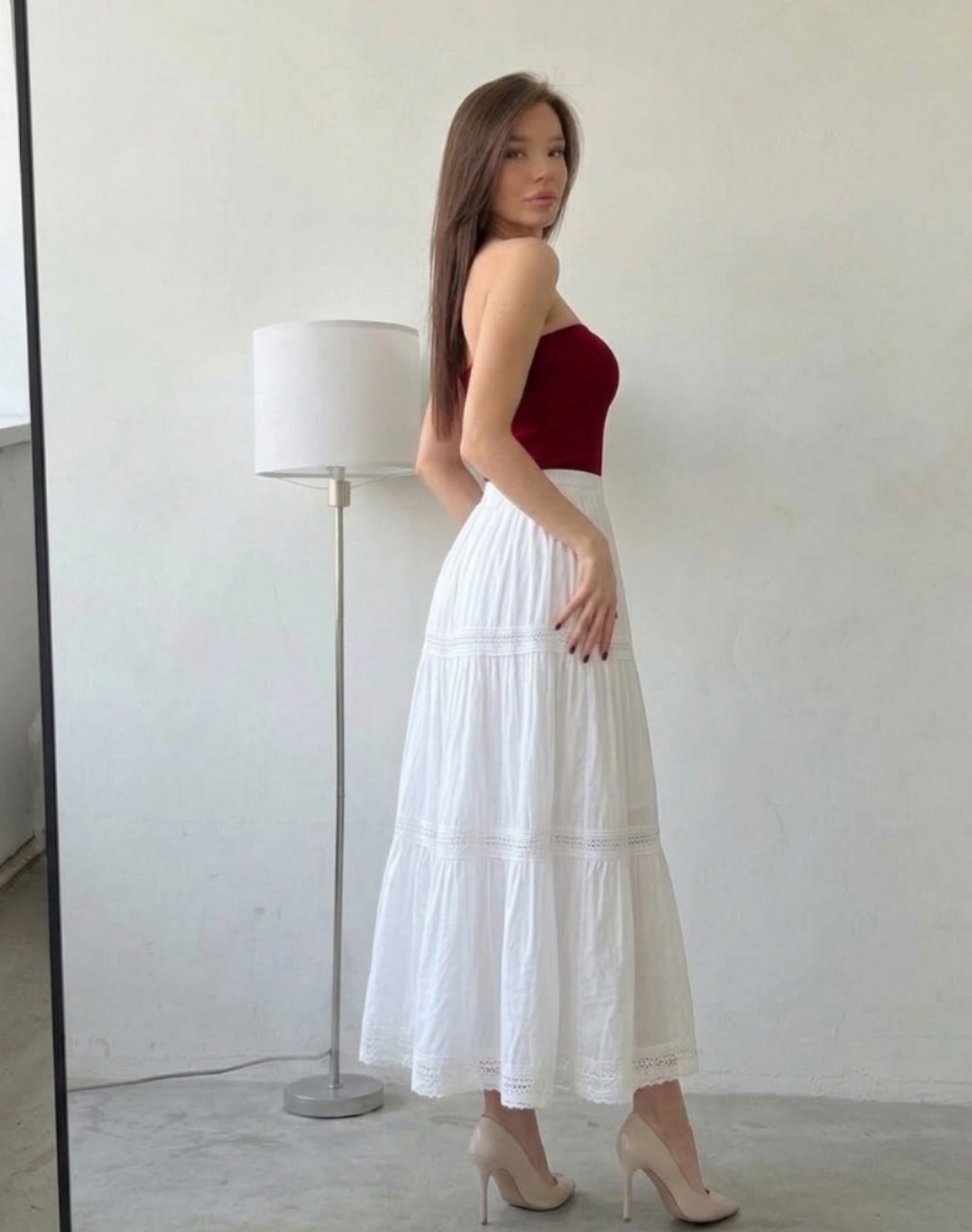 юбка,юбка с оборками,юбка женская,длинная юбка,кружевная юбка