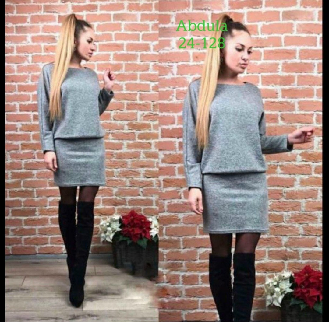 платье трикотажное женское,платье трикотажная,платье женской,платье туника,теплый костюм юбка с кофтой