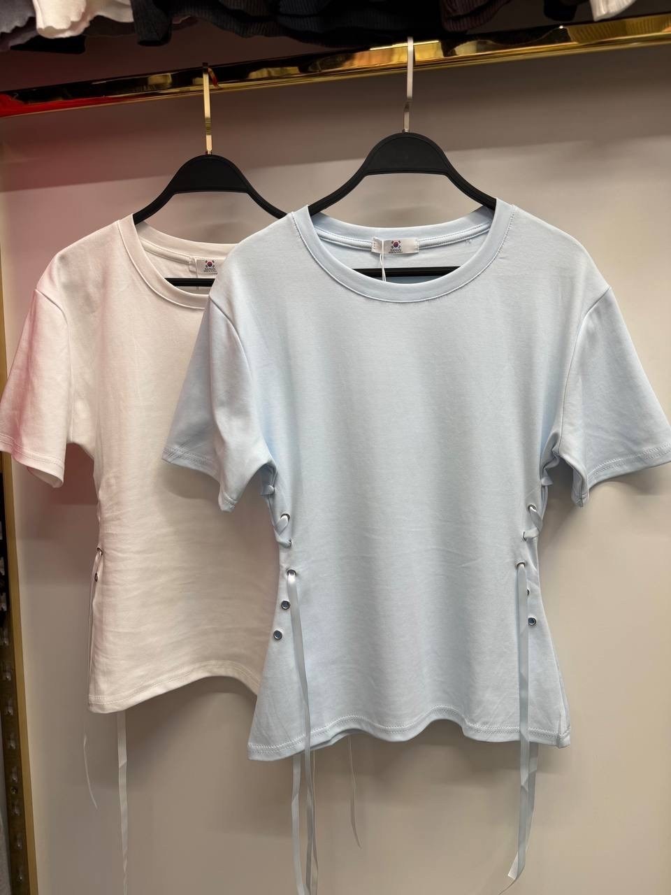 женская футболка,футболки и топы,женские топы,футболка со шнурками,футболка на шнуровке