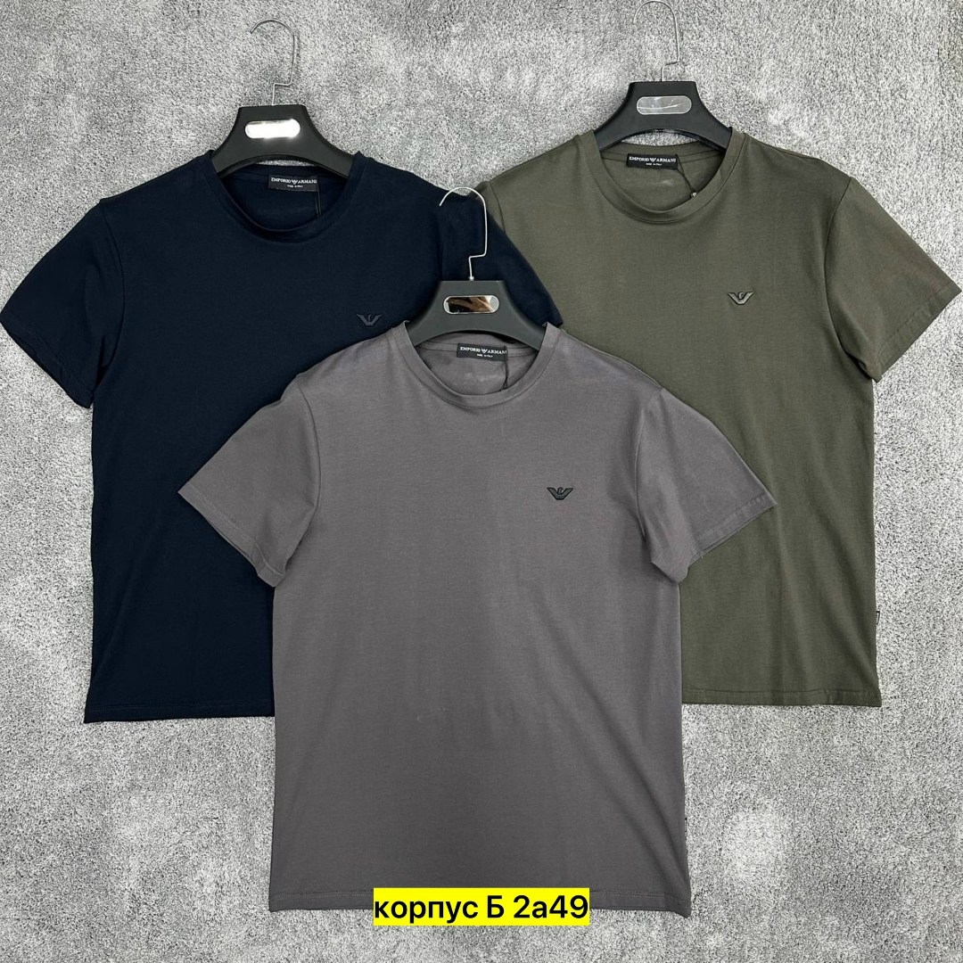 мужская футболка,футболки для мужчин,комплект футболки,армани футболка мужская темно зеленая,футболка зелено
