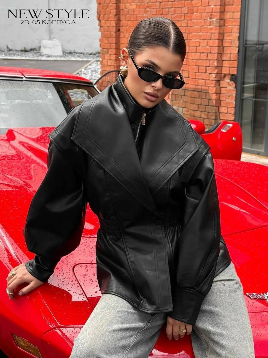 косуха куртка кожаная оверсайз демисезонная удлиненная mayberry,женская кожаная куртка,кожаная куртка,куртка косуха,куртка из экокожи