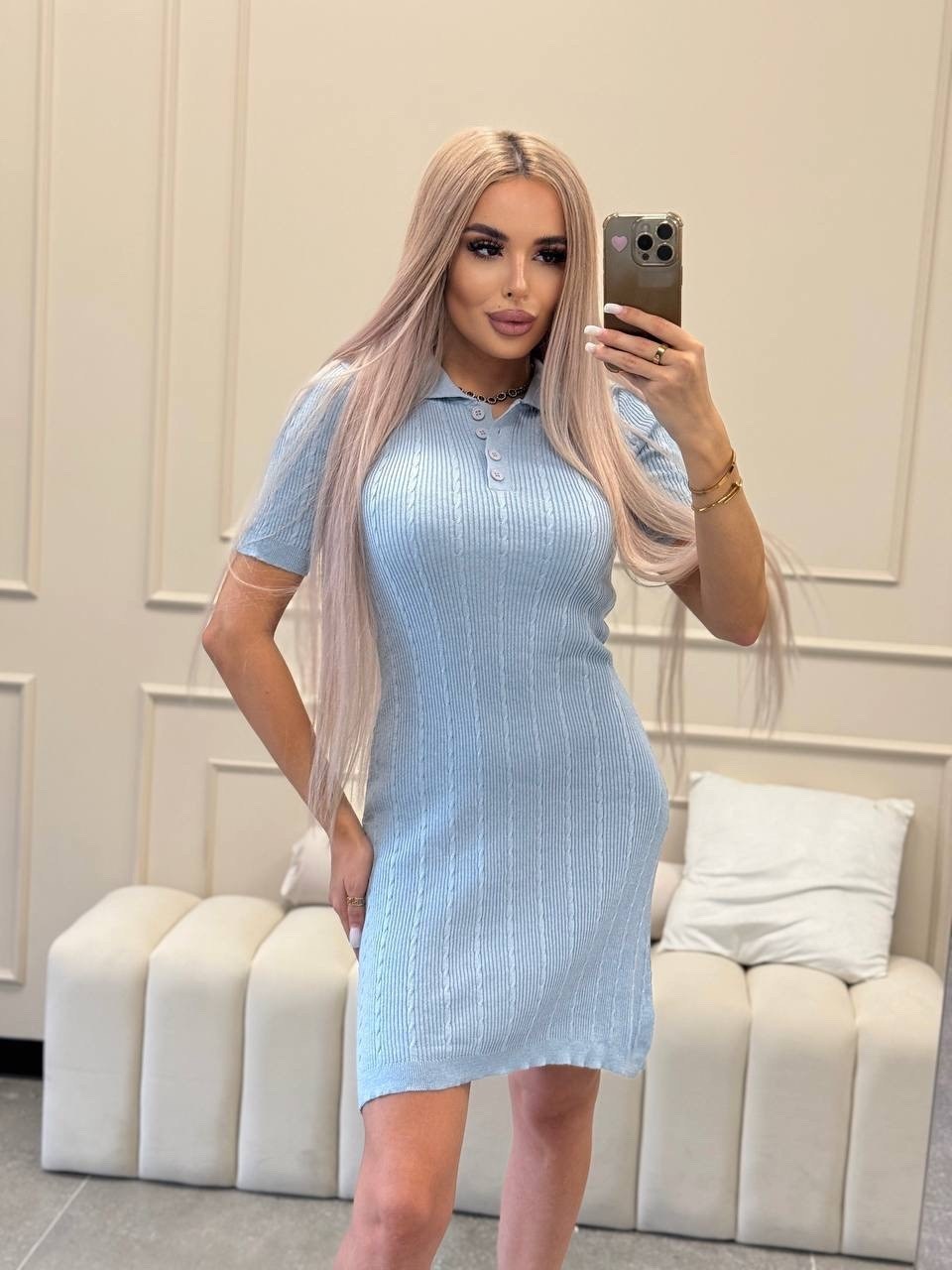 трикотажное платье,платье,трикотажное платье-поло,платье трикотажное приталенное,платье трикотажное мини