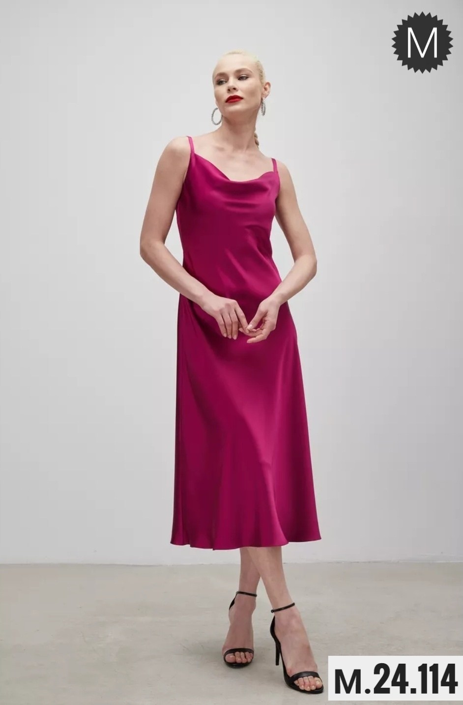платье-комбинация,атласное платье,платье-комбинация цвета фуксии,малиновое платье,платье комбинация миди атласное