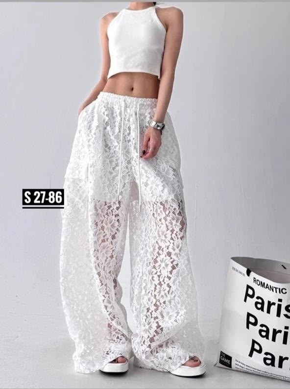 брюки с кружевом,кружевные брюки,ажурные брюки,брюки из кружева,кружевные штаны
