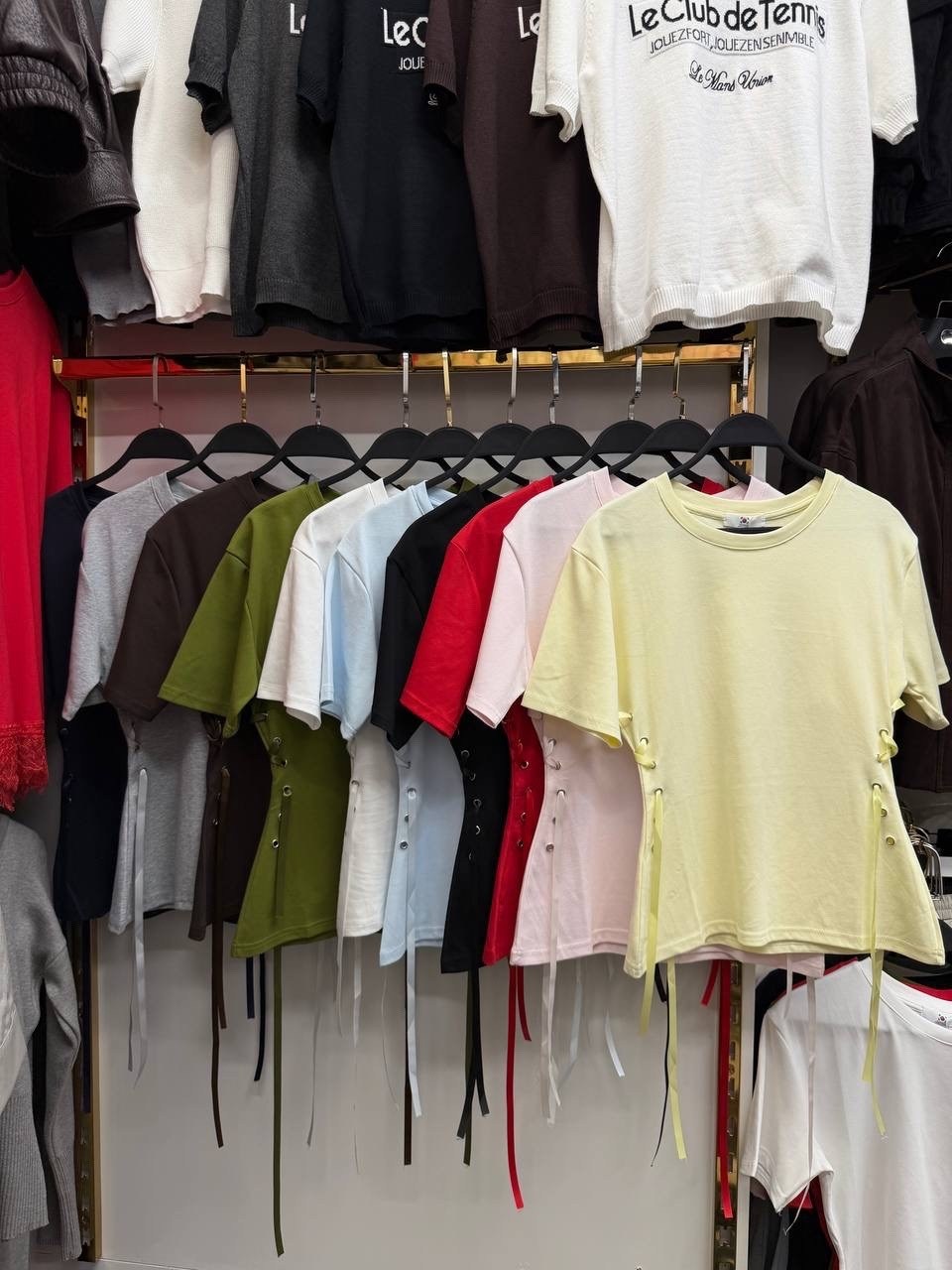 женская футболка,футболки и топы,женские топы,футболка со шнурками,футболка на шнуровке