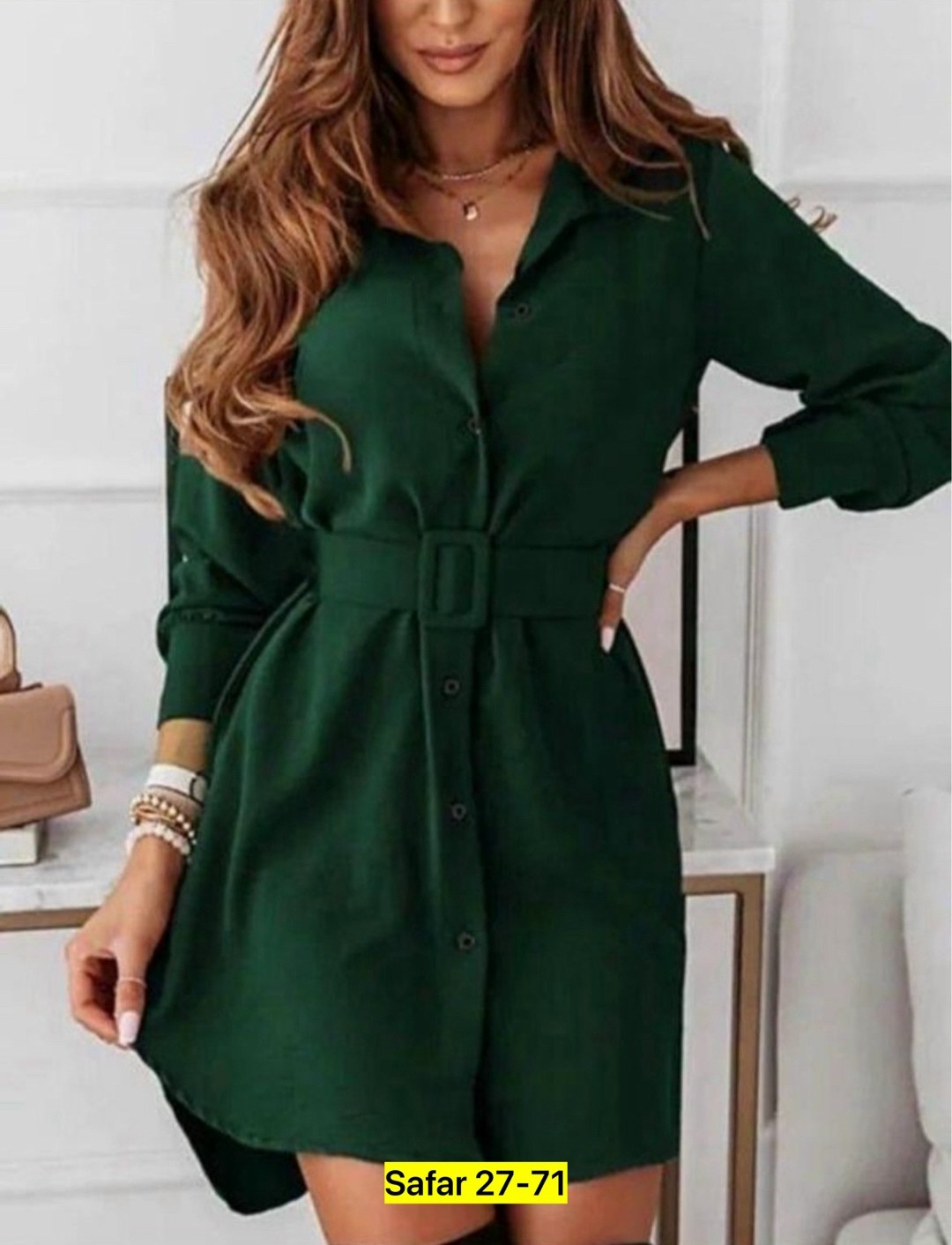 женское платье рубашка,платье рубашка,платье рубашка с поясом,платье рубашка зеленое,женская платье