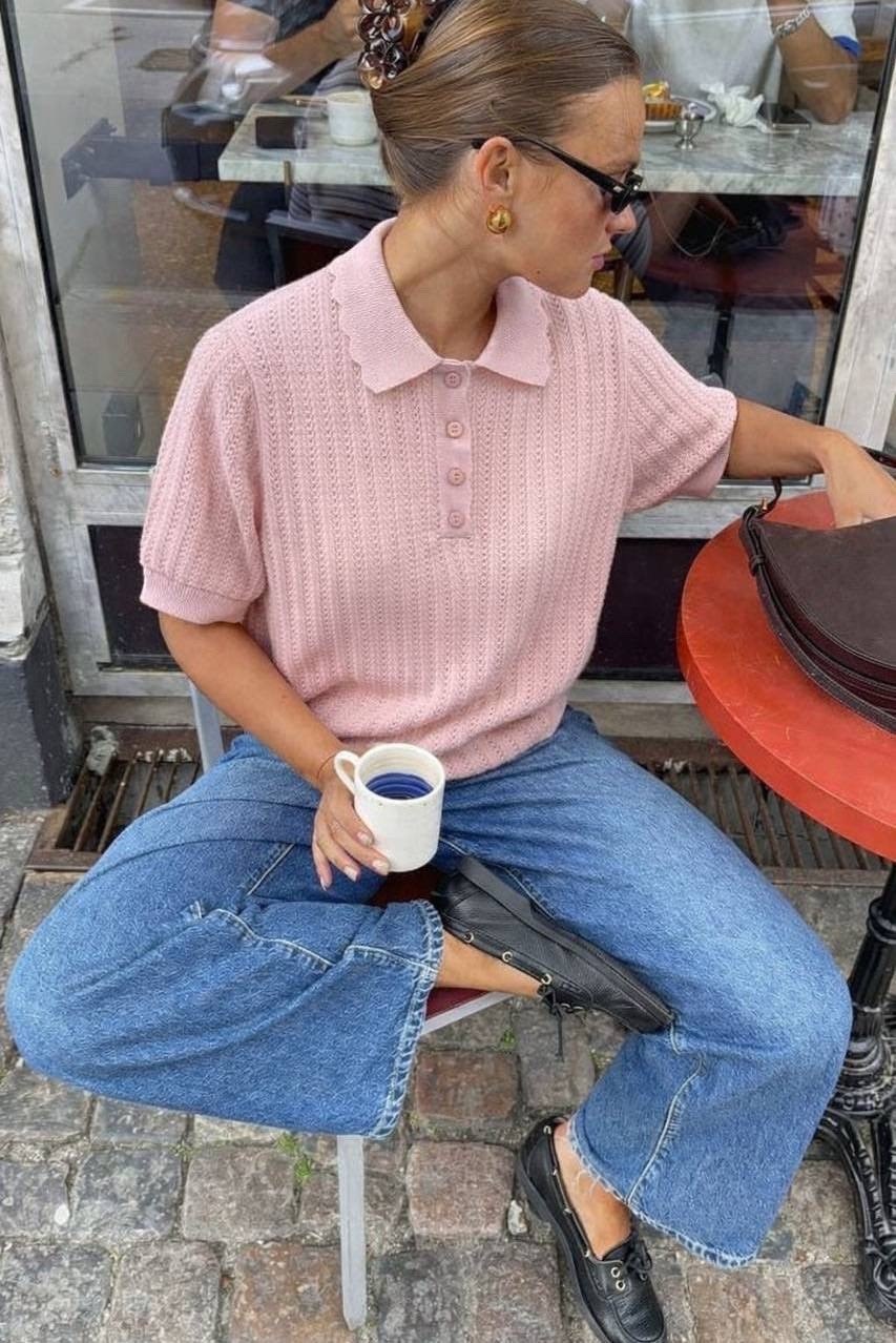 вязаное поло,бежевый джемпер,кофта поло,джемпер поло,вязаное поло женское