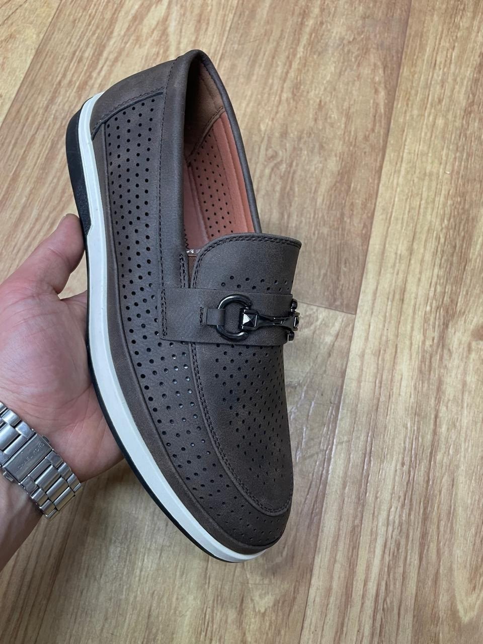 ,мужские летние мокасины артикул570934 екко классик,мокасины с перфорацией,женские мокасины,мокасин мужские
