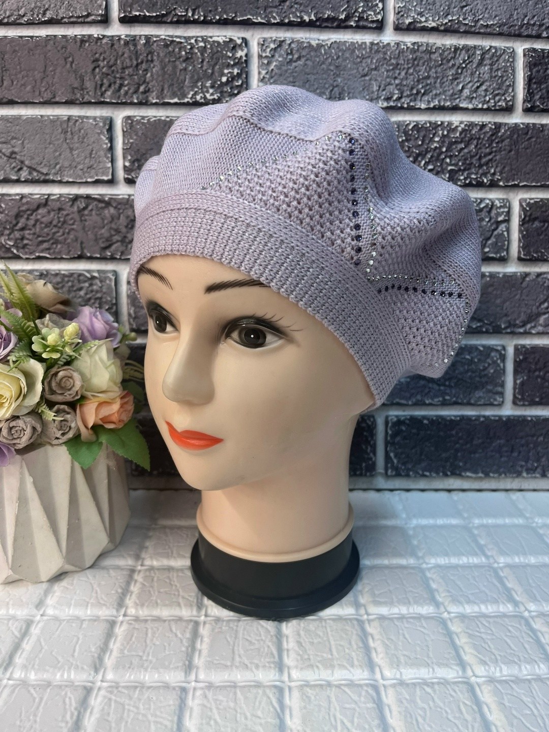 берет женский,шапка для женщин,женская шапка,берет двойной,беретка женская
