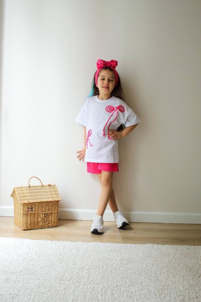 костюм для девочек,одежда для девочек,футболка для девочки,костюм летний для девочек,костюм розово