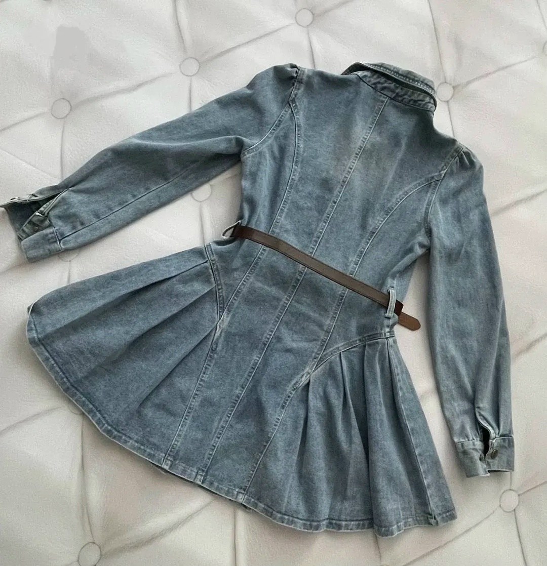 джинсовое платье,женское джинсовое платье,женское джинсовое платье sitmcf,модное женское джинсовое платье с длинными рукавами,платье джинс