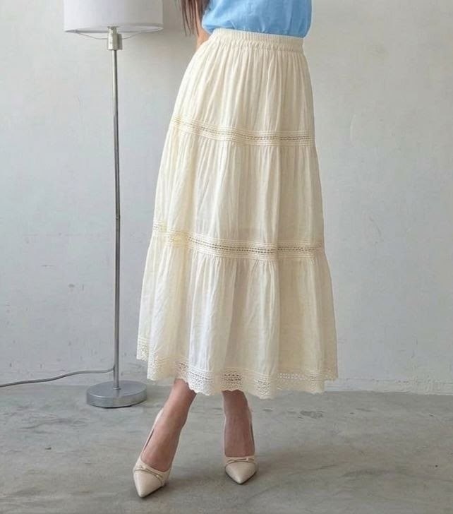 белая юбка,юбка с оборками,юбка,юбка макси,длинная юбка