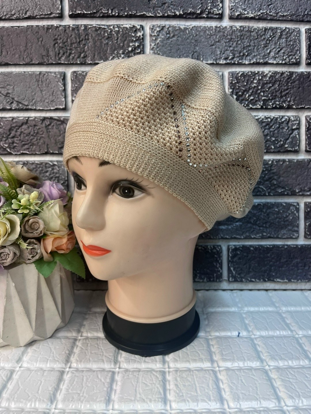 берет женский,шапка для женщин,женская шапка,берет двойной,беретка женская