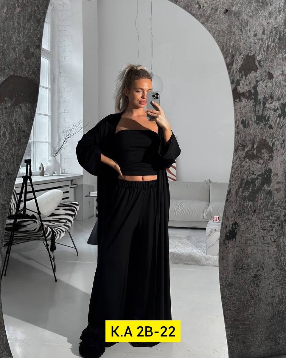 костюм летний с брюками палаццо,костюм летний с брюками палаццо и кимоно и топом,костюм тройка женский,костюм женский,брюки палаццо