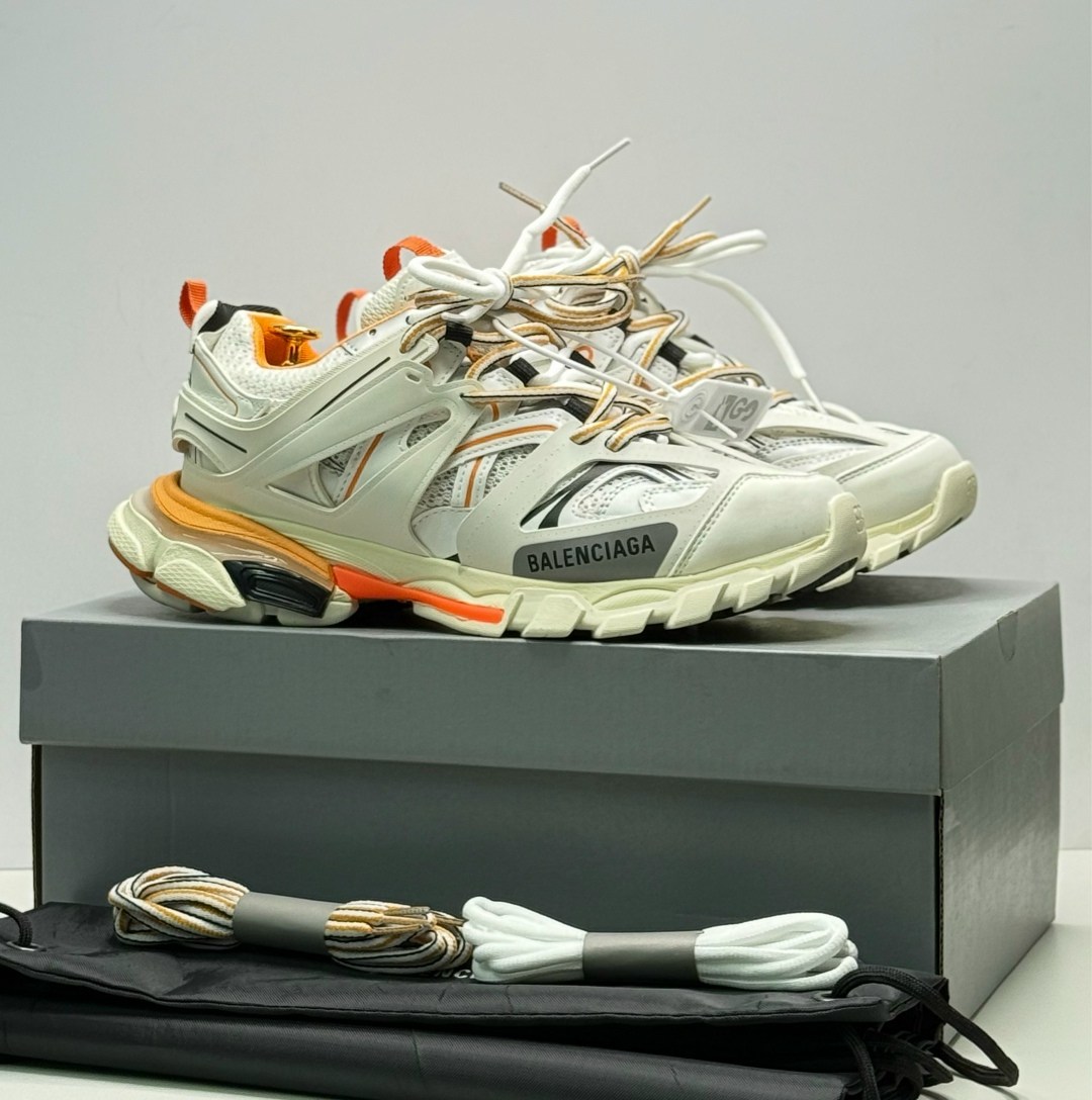 balenciaga track white orange,кроссовки balenciaga track,баленсиага трек кроссовки мужские,кроссовки balenciaga,balenciaga трек мужчин белый и оранжевый кроссовки
