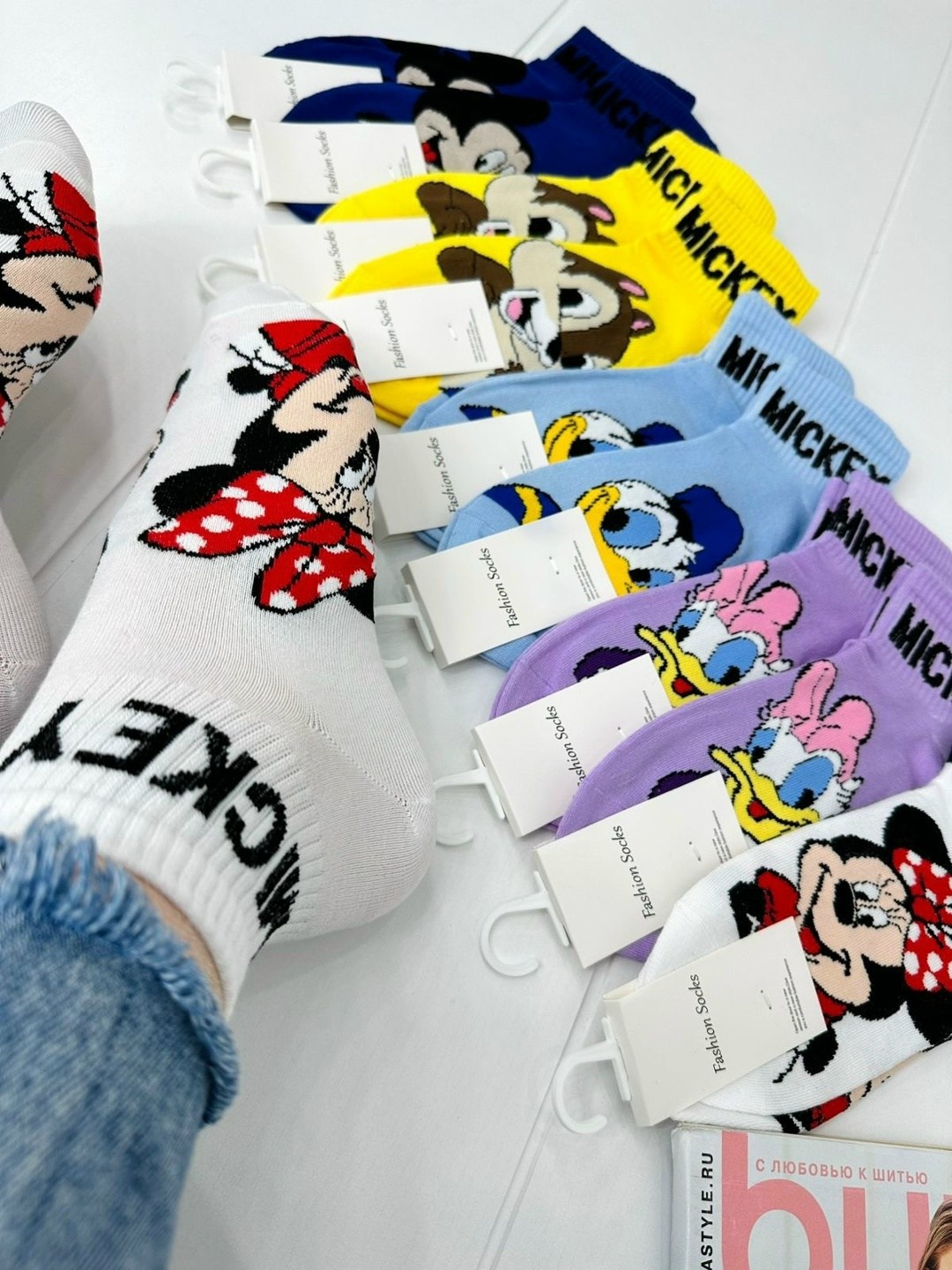 носки женские 10 пар,женские яркие носки с принтом,комплект носки женские,женские носки,носки набор женские