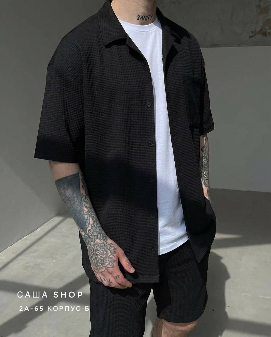 костюм летний мужской,костюм рубашка и шорты,мужской костюм с шортами,комплект рубашка и шорты,мужская мода