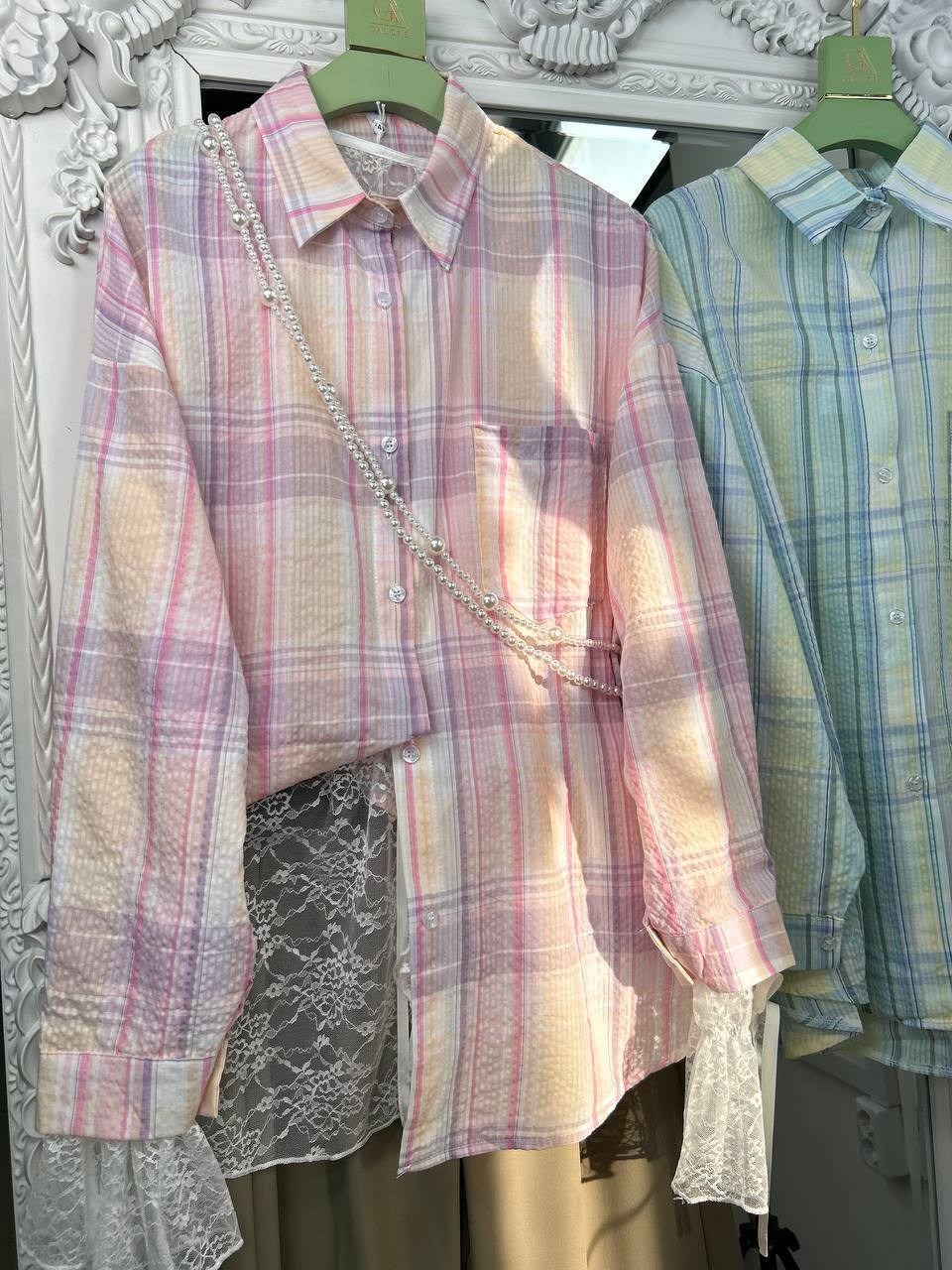 рубашка женская,рубашка стильная,рубашка,женская рубашка в клетку,рубашка оверсайз в клетку