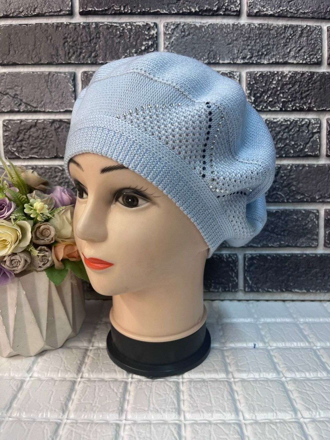 берет женский,шапка женская,берет демисезонный вязаный,шапка для женщин,берет женский вязаный