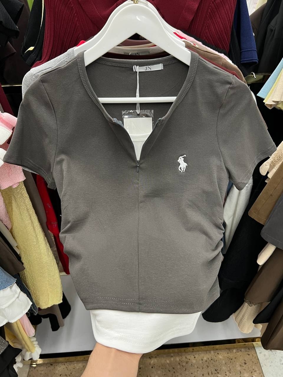 женская футболка,футболка поло женская,футболка-поло на замке,поло кофта,футболка поло polo ralph lauren