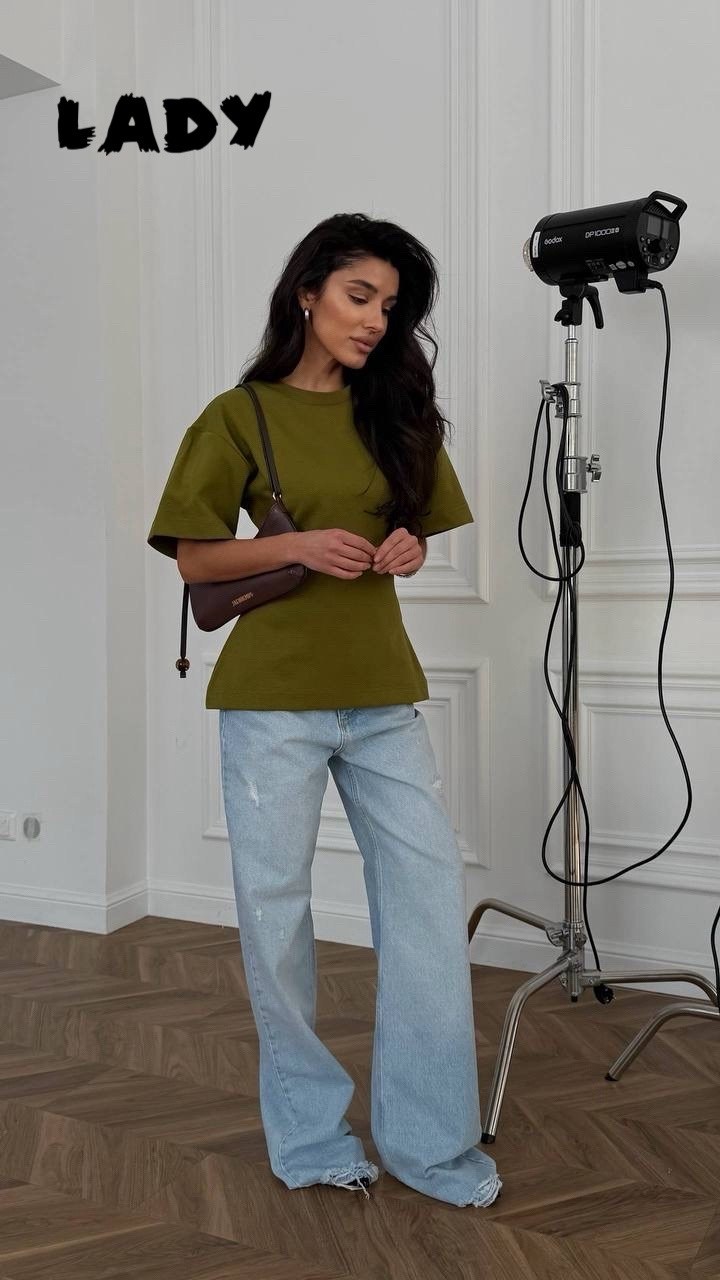 футболка женская базовая,футболки женская,футболки базовая,футболка хаки,оливковая футболка