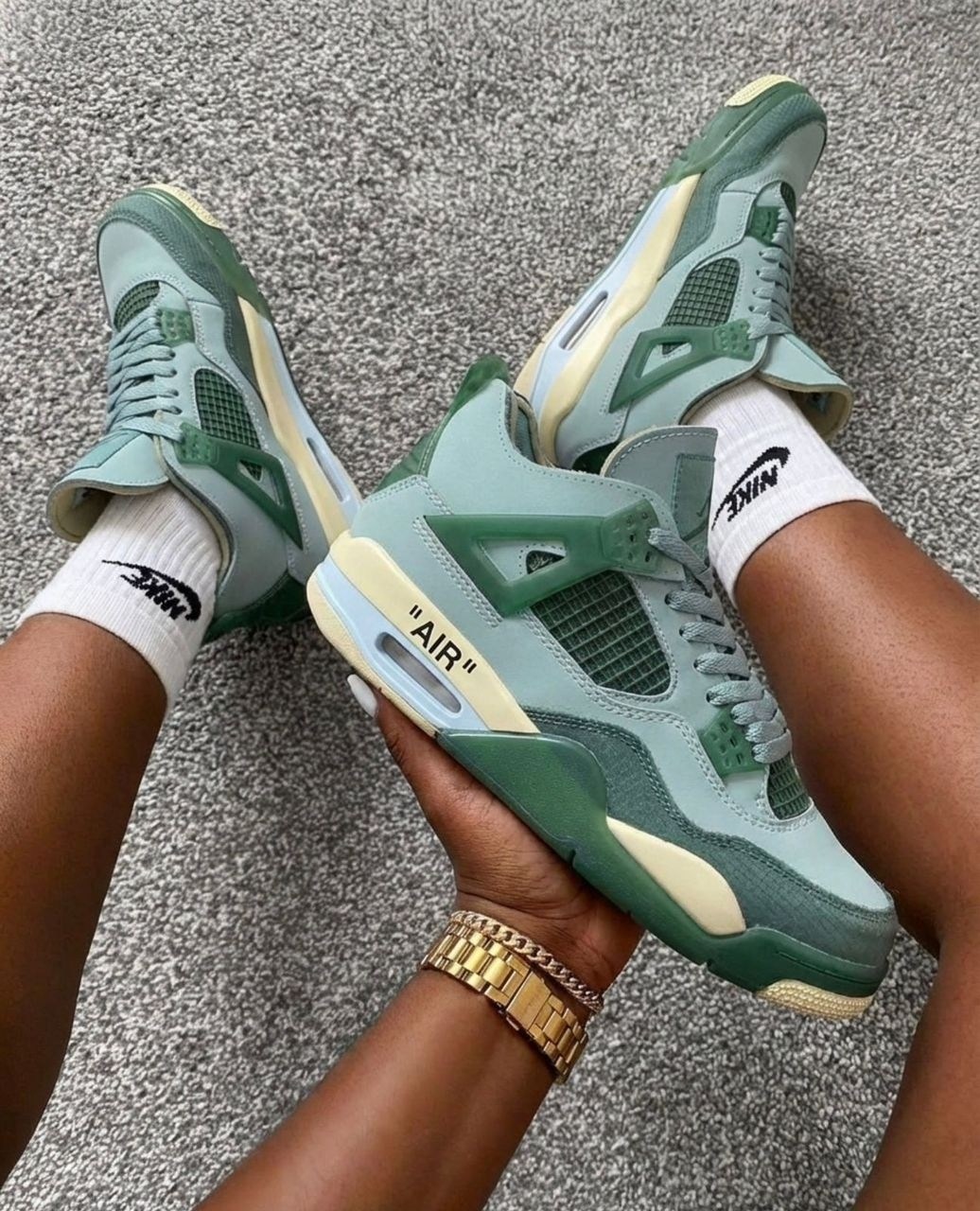кроссовки nike air jordan 4 retro,nike air jordan 4 retro green glow,кроссовки nike air jordan 4,кроссовки,jordan 4 retro green glow