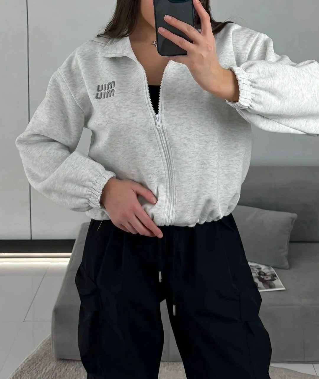 зип худи укороченное оверсайз с начесом на молнии,свитшот женская,кофта женская,женская толстовка,кофта на замке
