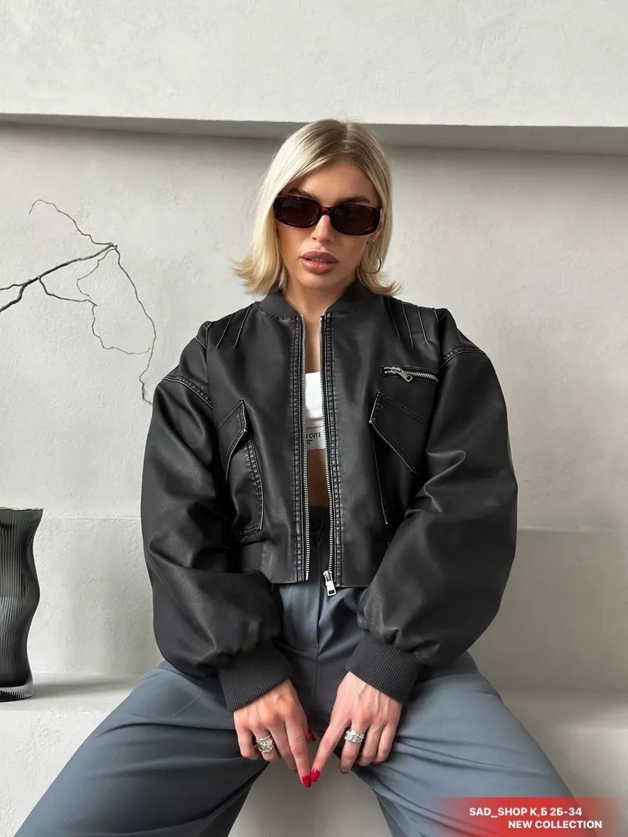 кожаный женский бомбер,кожаный бомбер,бомбер женский,верхняя одежда duna женская кожаный бомбер,коричневый кожаный бомбер