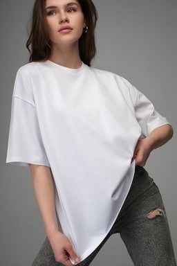 женская футболка оверсайз happyfox,женская футболка оверсайз,футболка для девушек оверсайз,базовая женская футболка оверсайз,женская футболка оверсайз белая