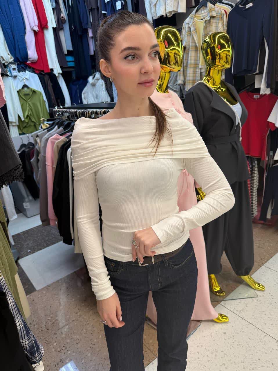 женская кофта лапша,кофта лапша,женская кофта белая,женская кофта,кофта с открытыми плечами