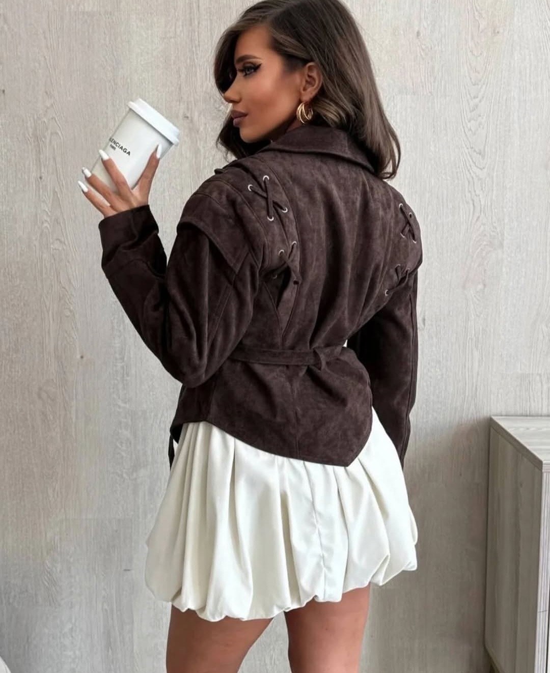 куртка замшевая жакет премиум x'zotic,куртка замшевая жакет премиум line xz 325217125,замшевая куртка,куртка замшевая женская,куртка замшевая жакет премиум line xz серо-коричневая