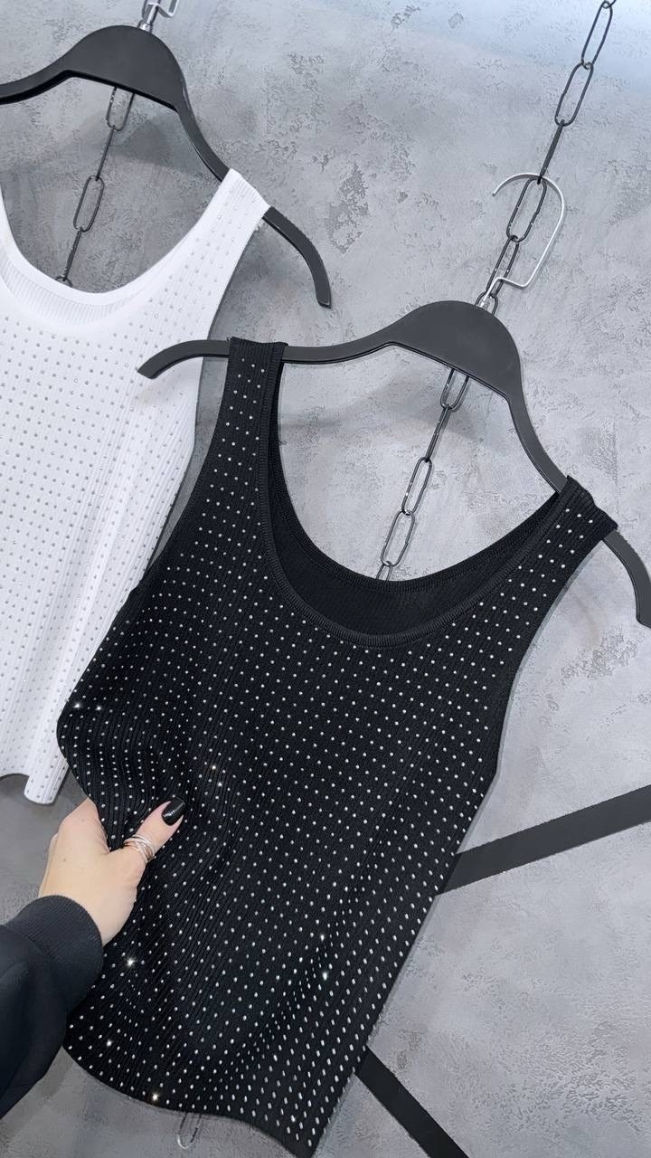 блестящий топ майка со стразами,топ со стразами,майка со стразами,женская майка,женская майка со стразами