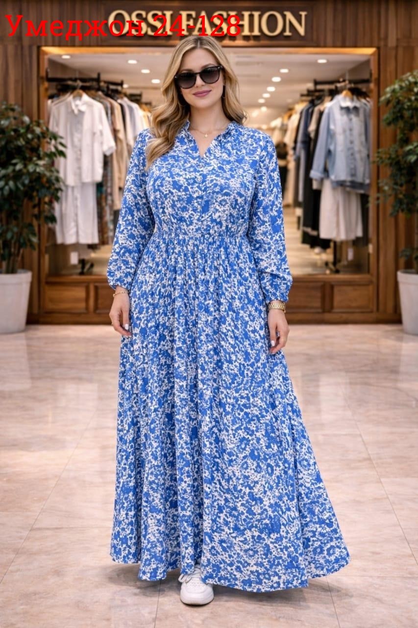 платье,платье из штапеля,платье миди,длинное платье,платья женские больших размеров