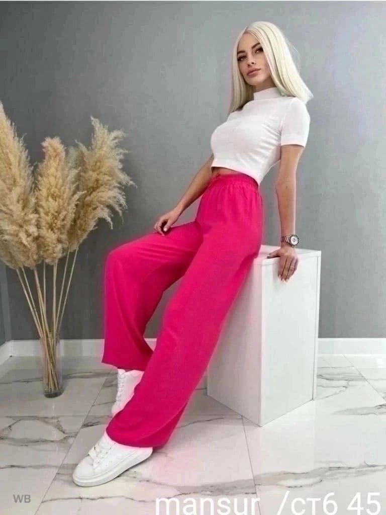 широкие брюки палаццо,брюки женские широкие на резинке палаццо,широкие брюки палаццо на резинке ns wear,женские брюки палаццо,брюки летние палаццо широкие chika collection